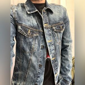 American Eagle Men’s S/P Blue Denim Jacket Jean jacket trucker streetwear casual